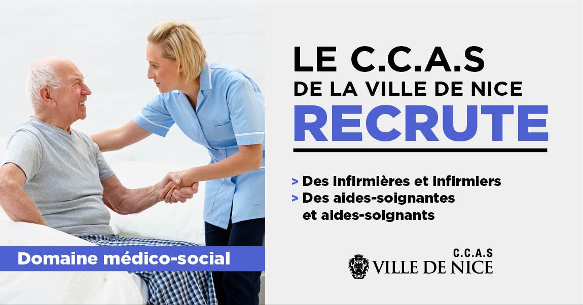 Le Centre Communal d’action Sociale de Nice recrute \!